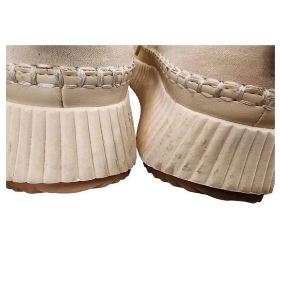 DOLCE VITA Dannis Cream Sneakers Shoes Woven Stitching 8M Casual Modern Platform - Picture 11 of 16